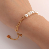Serenity Pearl Chain Bracelet