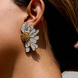 Fleur Enamel Bloom Earrings