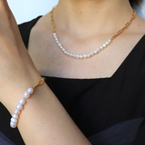 Serenity Pearl Chain Bracelet
