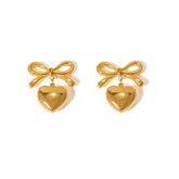 Bliss Bow Gold Earrings