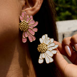 Fleur Enamel Bloom Earrings