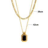 Noire Dual Chain Necklace