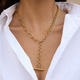 Link T-Bar Necklace